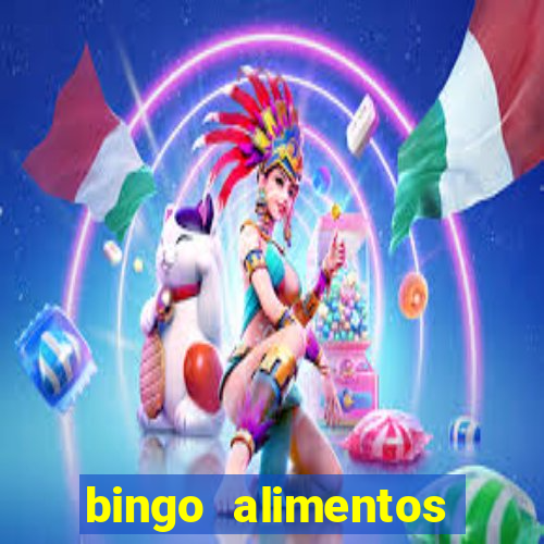 bingo alimentos para imprimir
